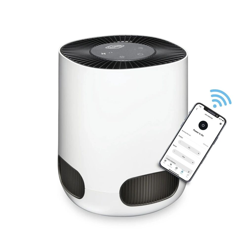 Clorox Smart Tabletop Air Purifier, True HEPA Filter, up to 200 Sq. ft. Capacity